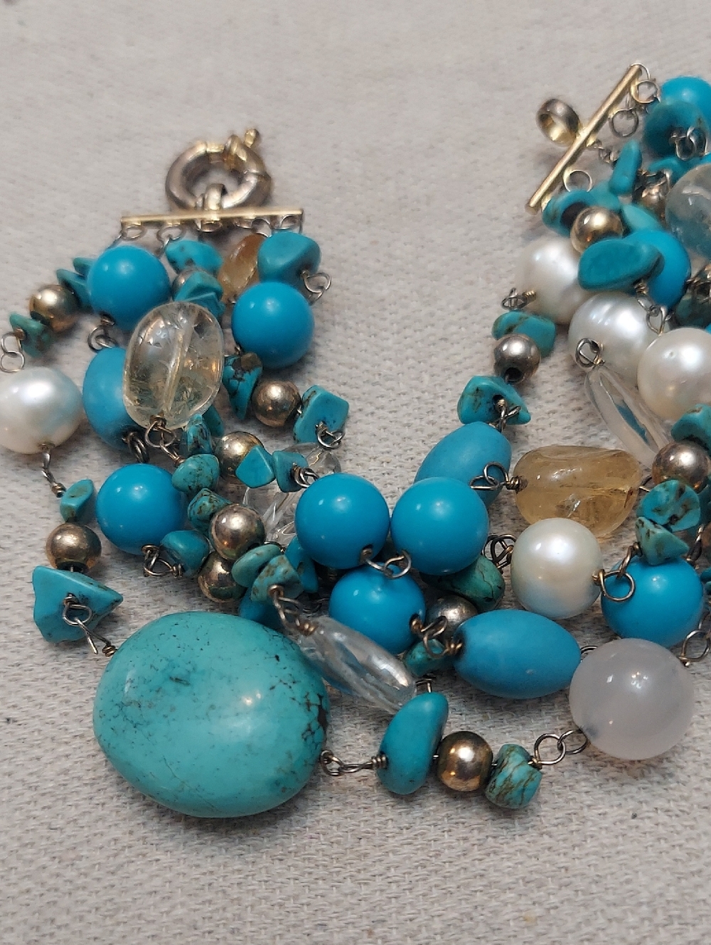 Multi-strand Turquoise Set - Picture 8 of 8